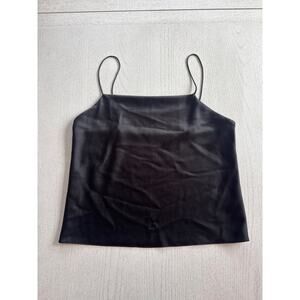 Unbranded Black Silky Tank Top Goth Whimisigoth Baddie (H)